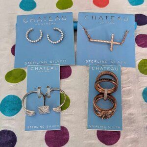 Vintage 80's Chateau Montreal Sterling Silver Jewelry